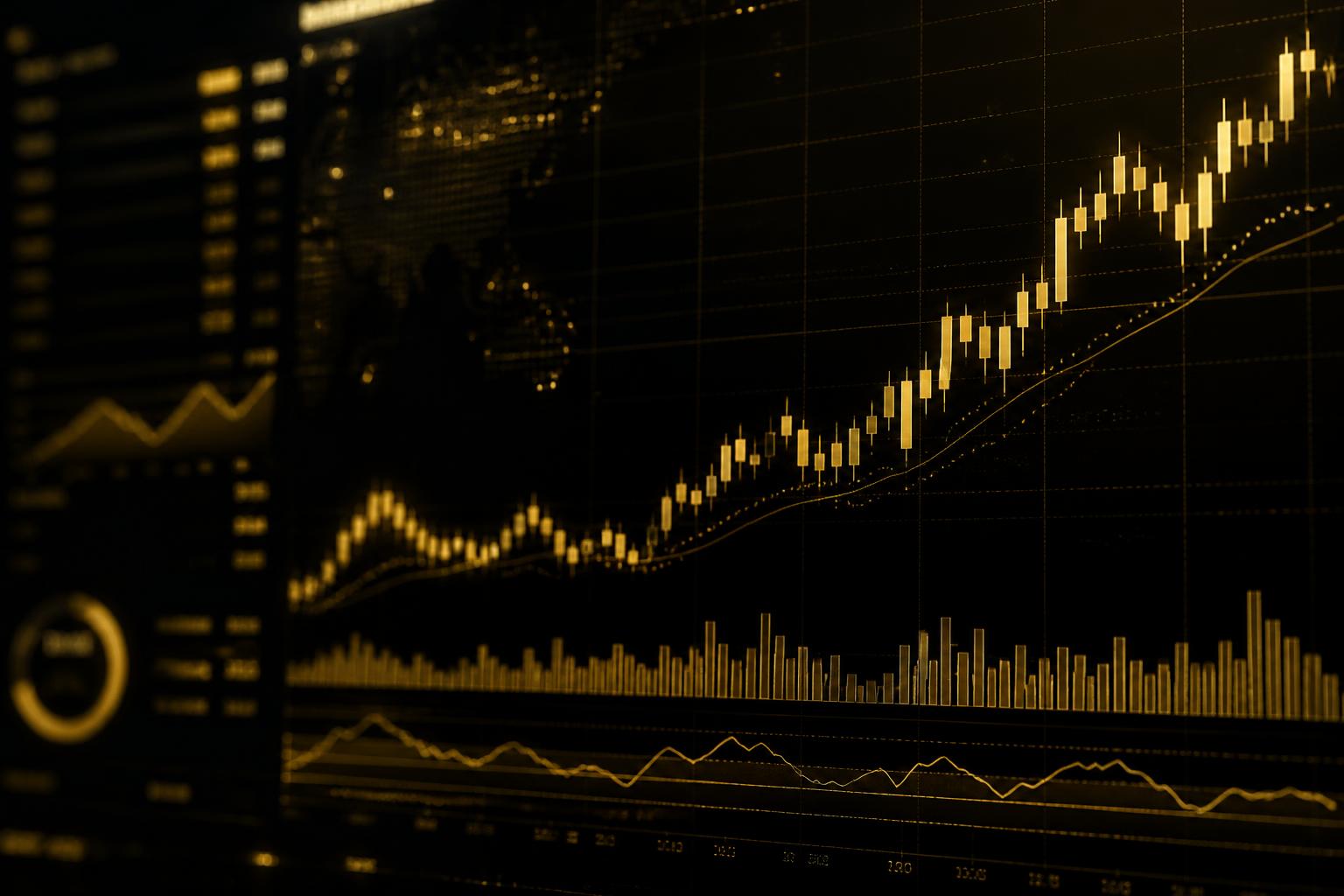 Institutional gold market trading chart